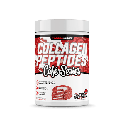 Collagen Peptides - Hydrolyzed Collagen Plus Biotin: Red Velvet “Cafe Series”